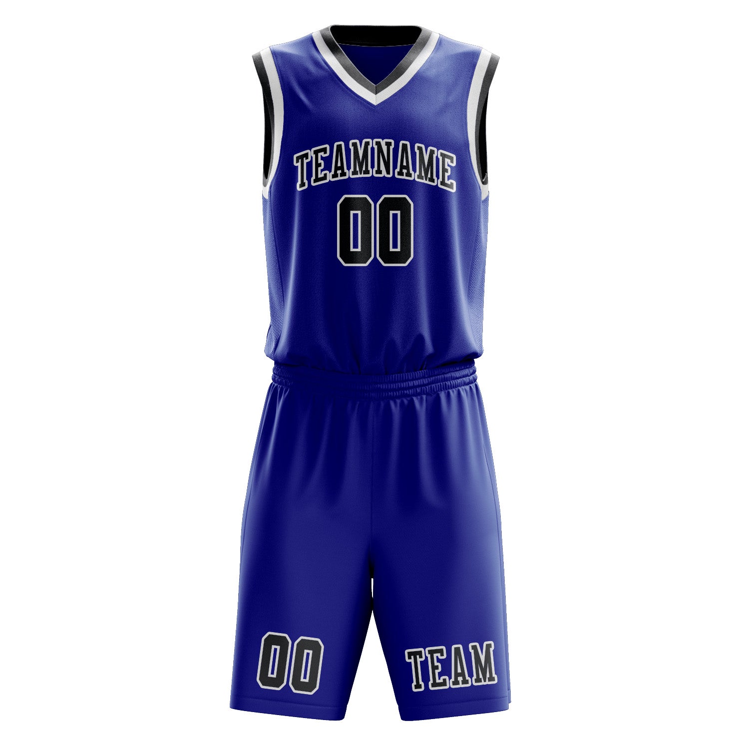 Benutzerdefiniertes Professionelles Himmelblau Dunkelgrau Basketballtrikot-Set