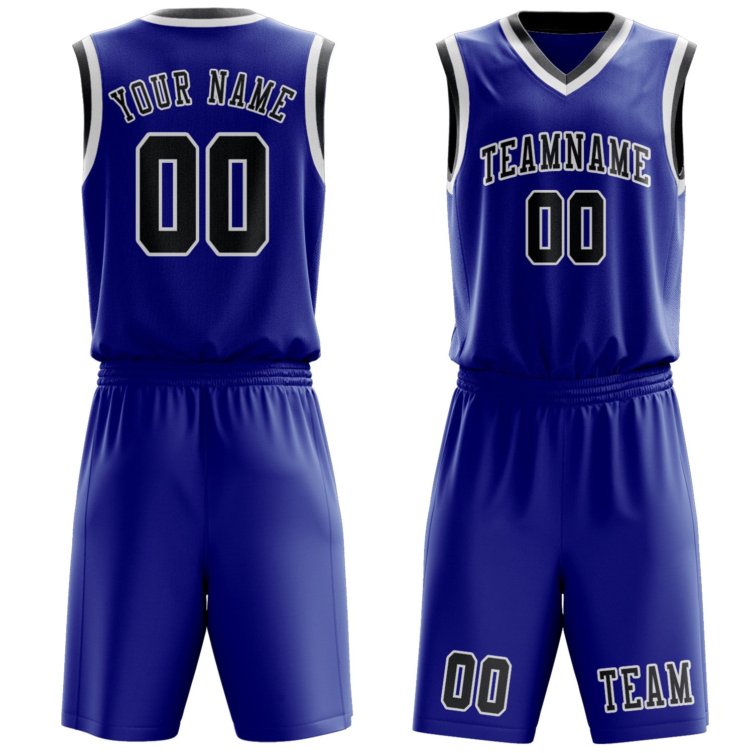 Benutzerdefiniertes Professionelles Himmelblau Dunkelgrau Basketballtrikot-Set