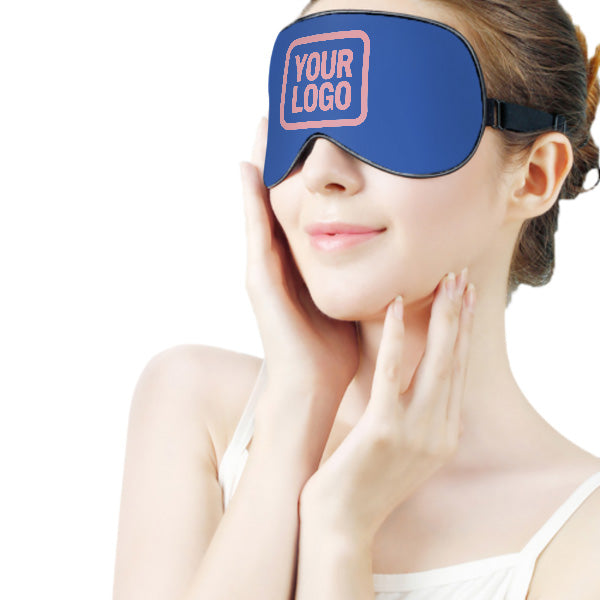 Maßgeschneidertes Himmelblau Rosa Schlafmaske