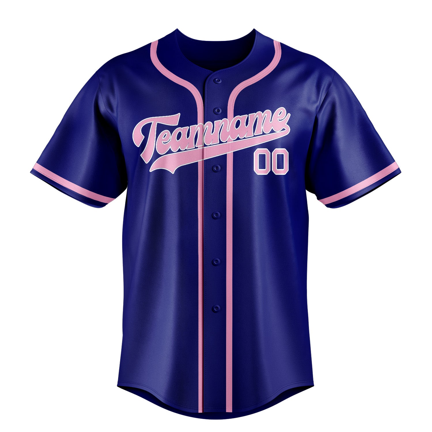 Benutzerdefiniertes Professionelles Himmelblau Rosa Baseballtrikot