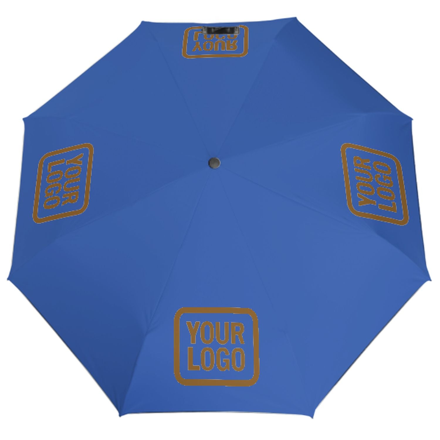 Maßgeschneidertes Himmelblau Khaki Automatik-Regenschirm