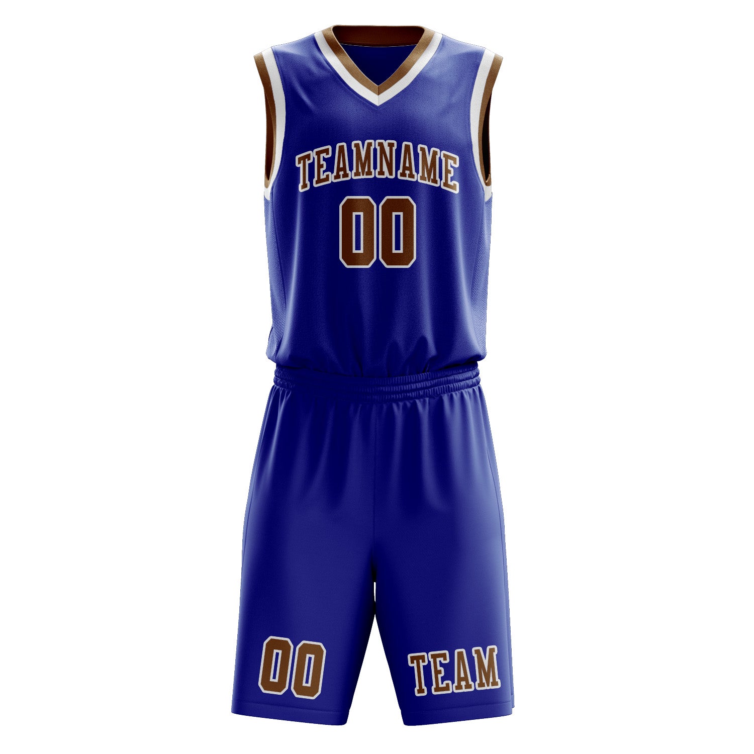Benutzerdefiniertes Professionelles Himmelblau Khaki Basketballtrikot-Set