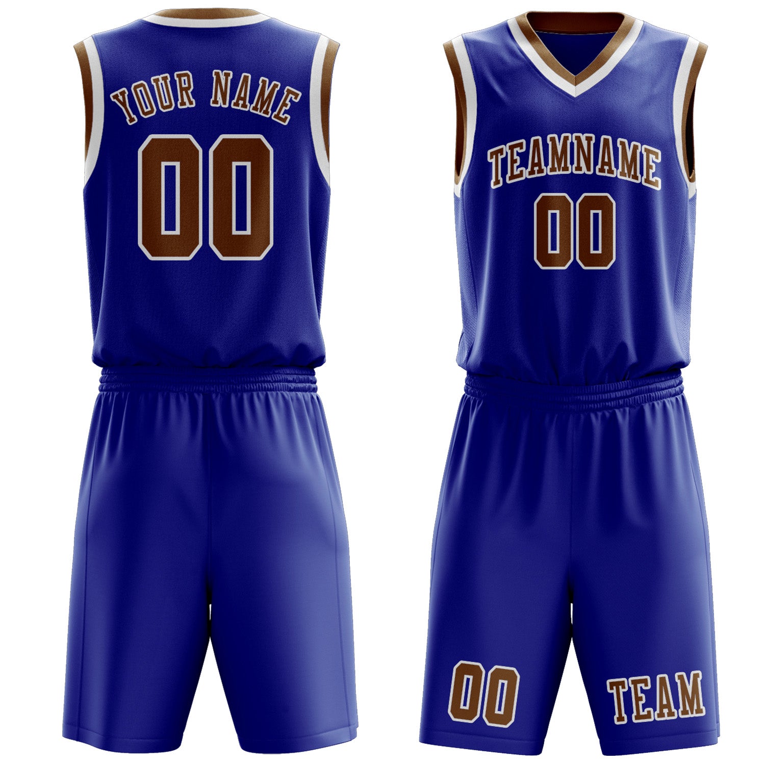 Benutzerdefiniertes Professionelles Himmelblau Khaki Basketballtrikot-Set