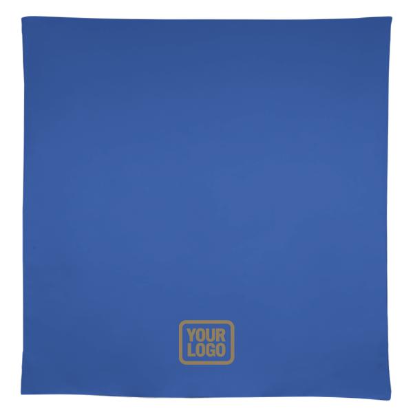 Tovaglia quadrata personalizzata color azzurro cielo e cachi