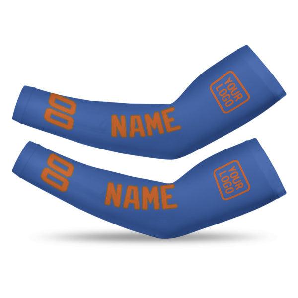 Maßgeschneidertes Himmelblau Orange Armschutz