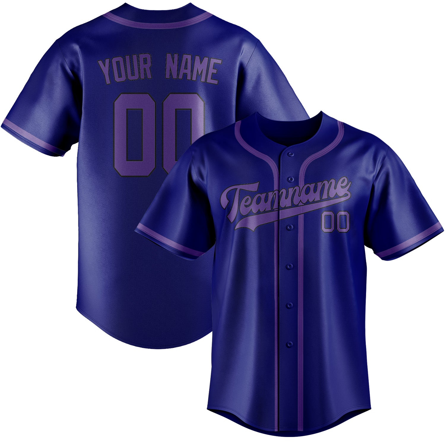Benutzerdefiniertes Professionelles Himmelblau Lavendel Baseballtrikot