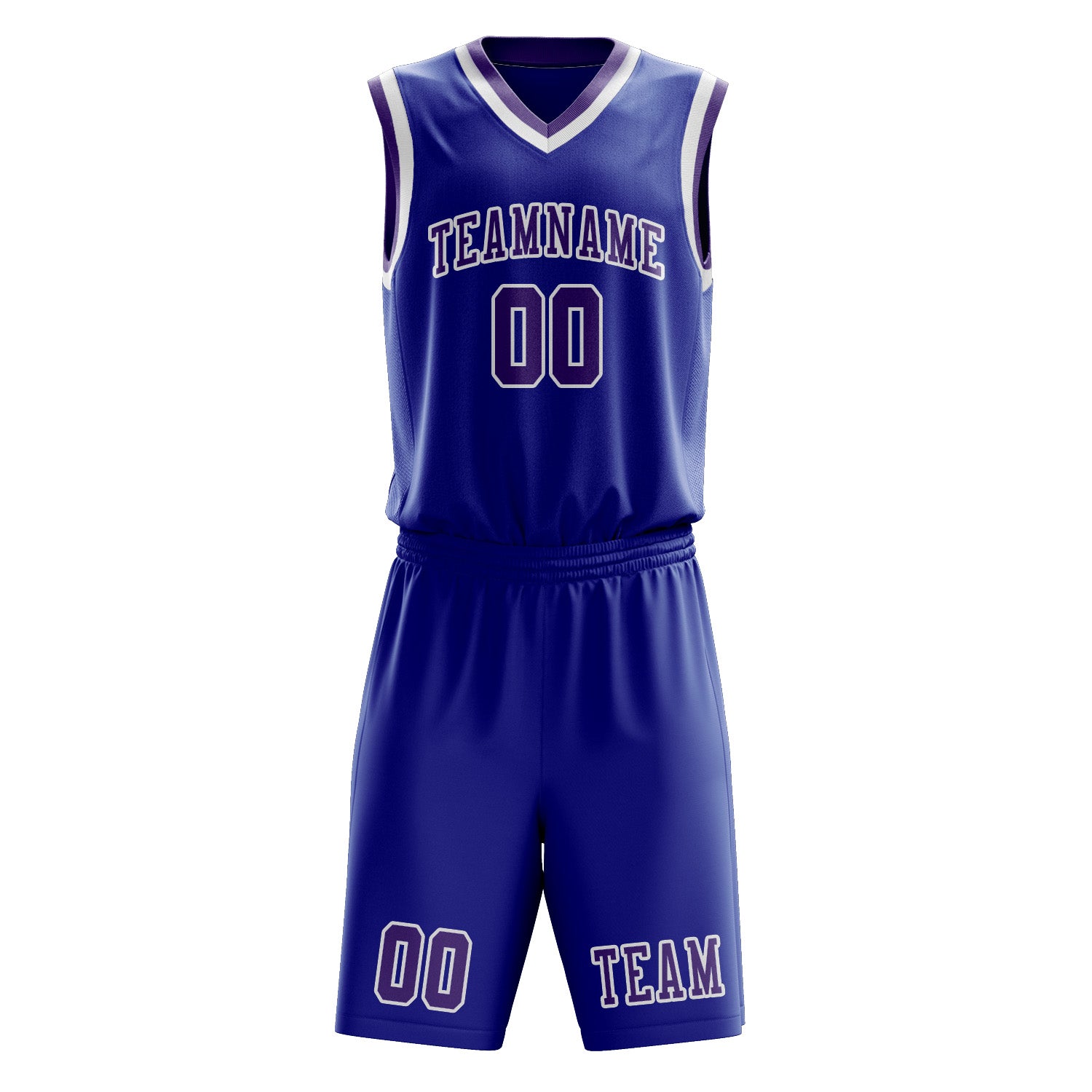 Benutzerdefiniertes Professionelles Himmelblau Lavendel Basketballtrikot-Set