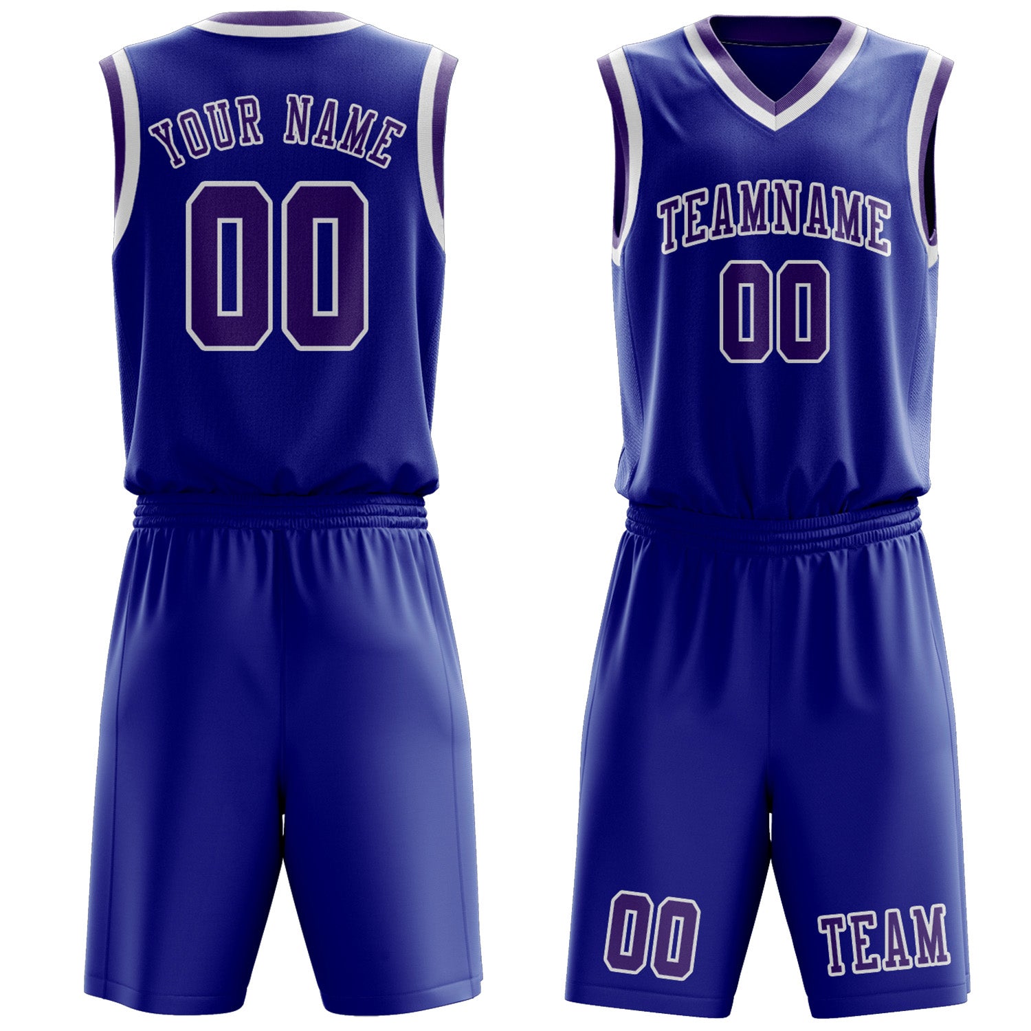 Benutzerdefiniertes Professionelles Himmelblau Lavendel Basketballtrikot-Set