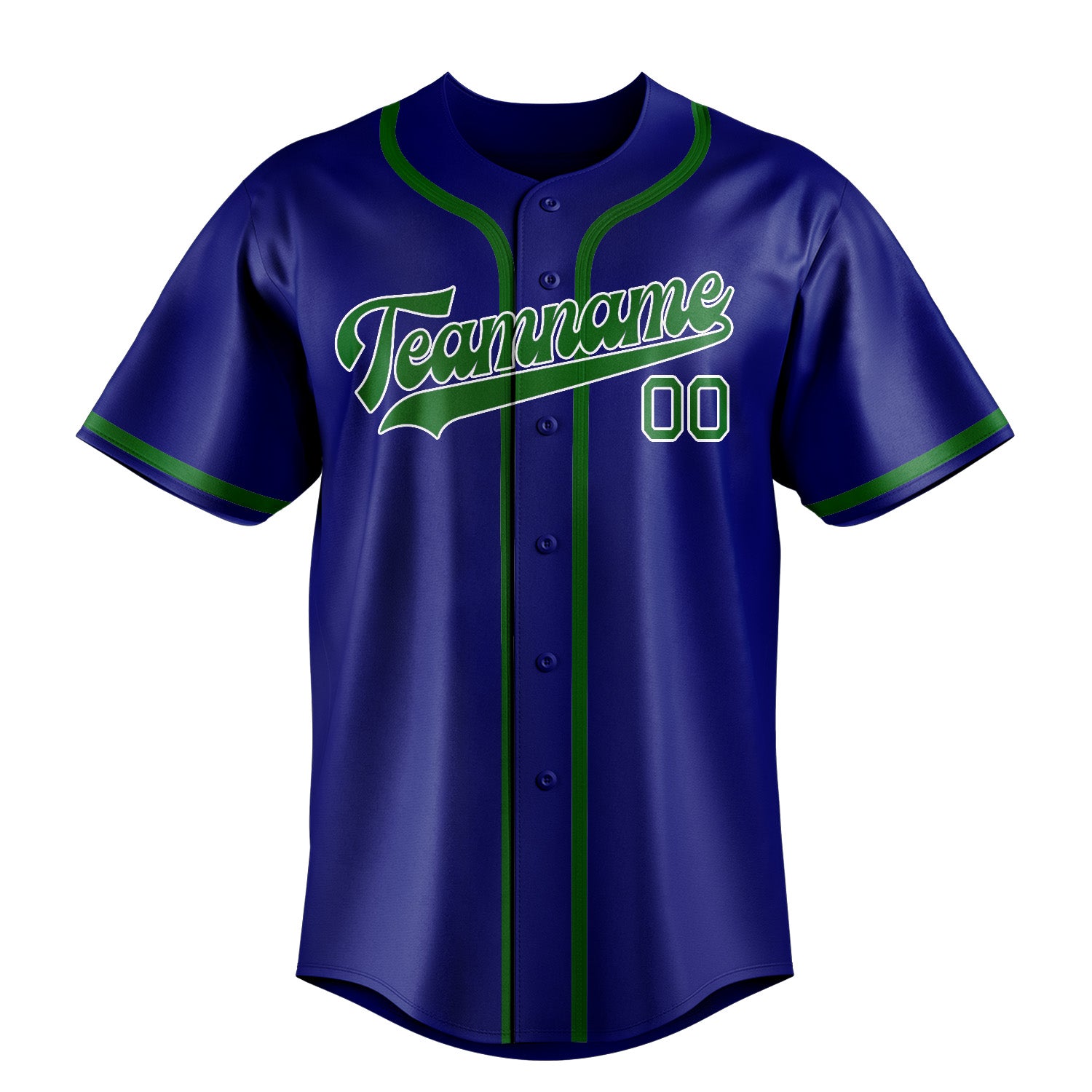 Benutzerdefiniertes Professionelles Himmelblau Smaragdgrün Baseballtrikot