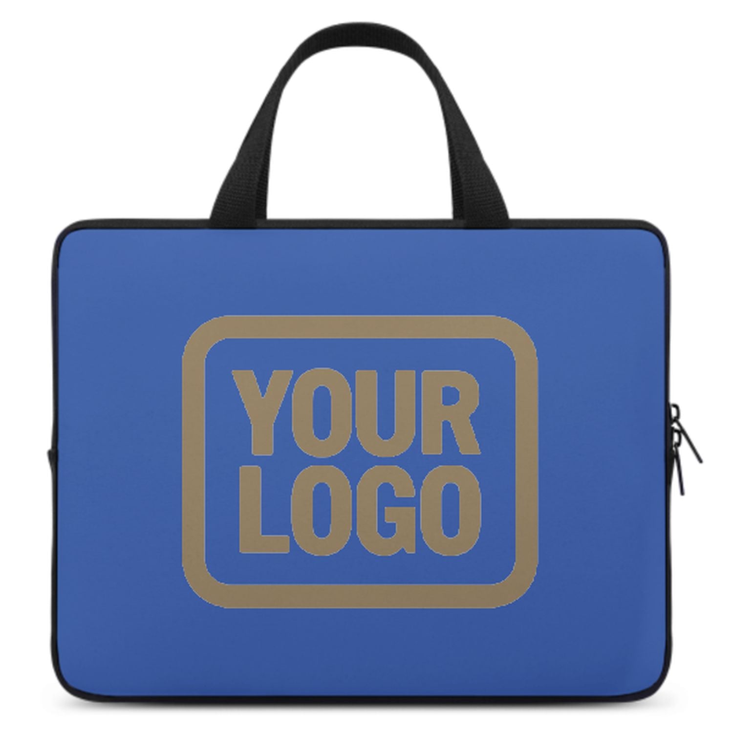 Maßgeschneidertes Himmelblau Light Khaki Laptop Tasche