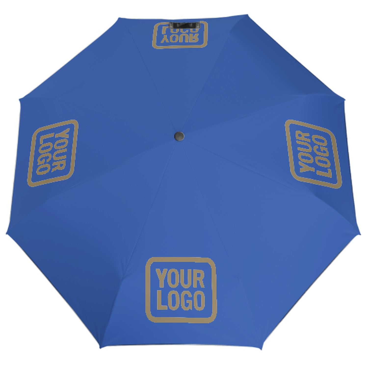 Maßgeschneidertes Himmelblau Hellkhaki Automatik-Regenschirm