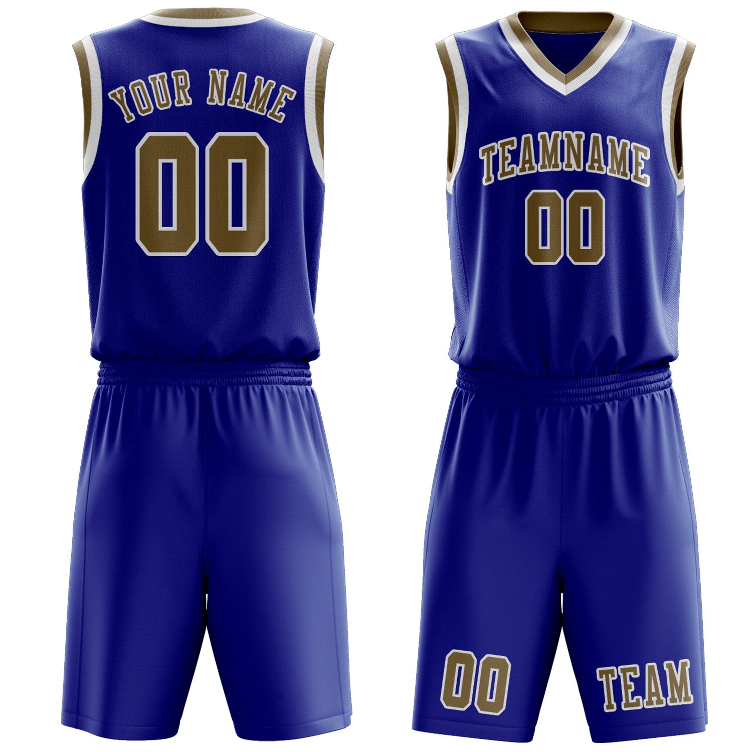 Benutzerdefiniertes Professionelles Himmelblau Hellkhaki Basketballtrikot-Set