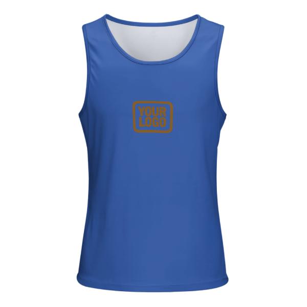 Maßgeschneidertes Himmelblau Khaki Herren Tanktop