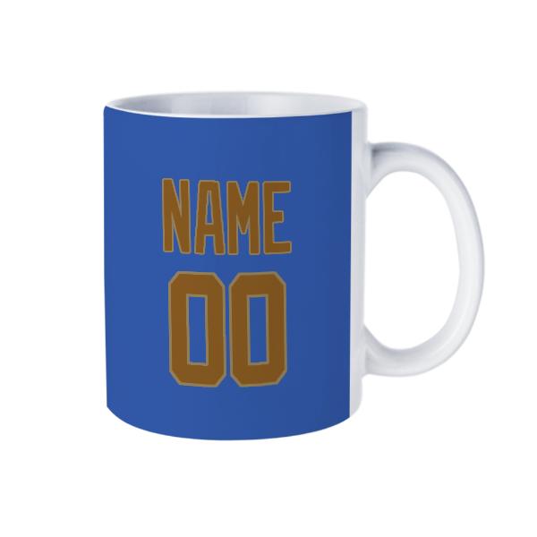 Maßgeschneidertes Himmelblau Khaki Becher
