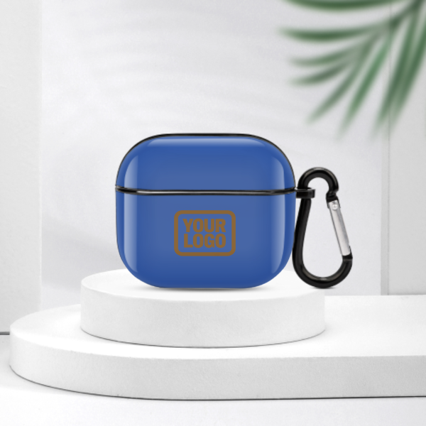 Maßgeschneidertes Himmelblau Khaki AirPods-Hülle (3. Generation)