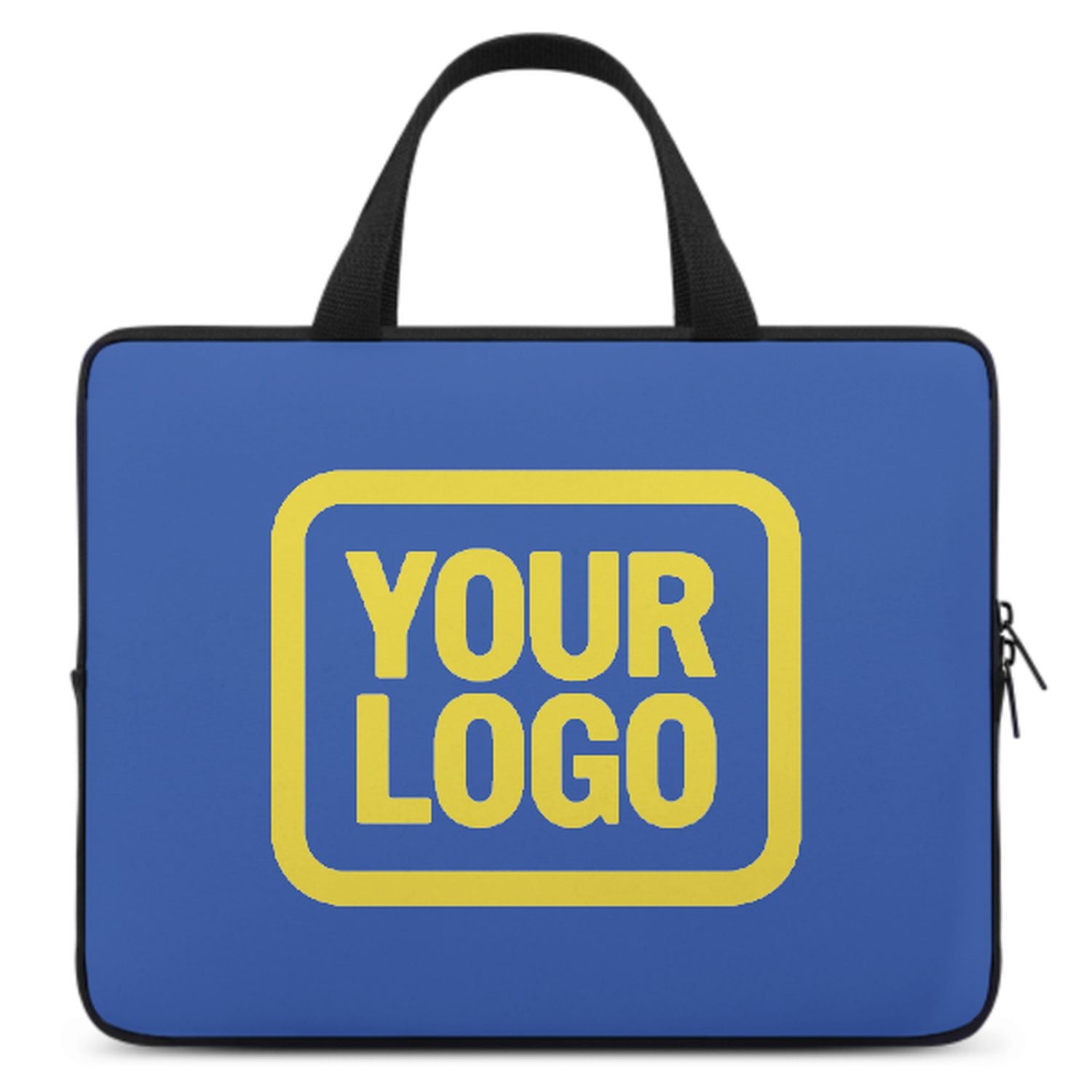 Maßgeschneidertes Himmelblau Light Yellow Laptop Tasche