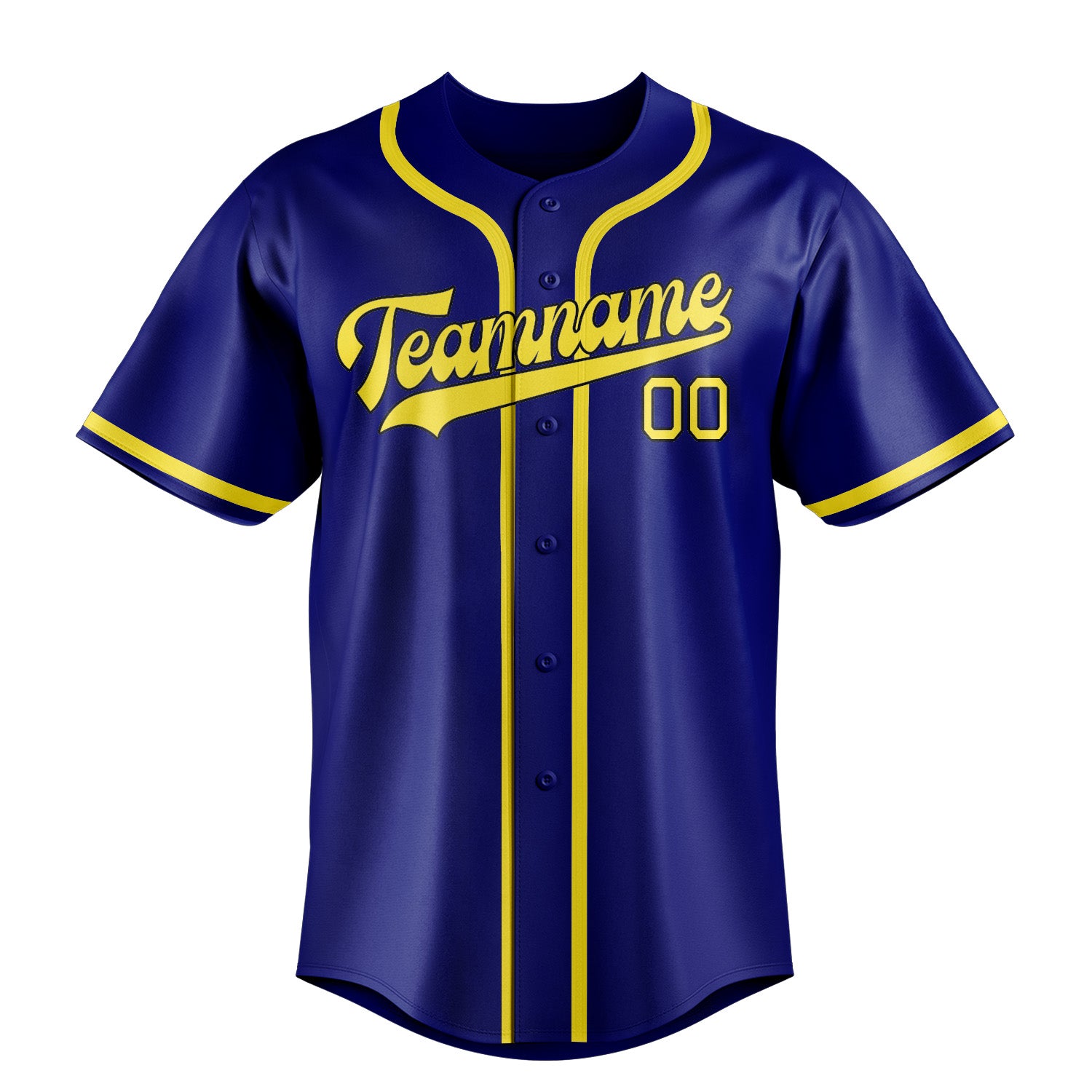 Benutzerdefiniertes Professionelles Himmelblau Blassgelb Baseballtrikot
