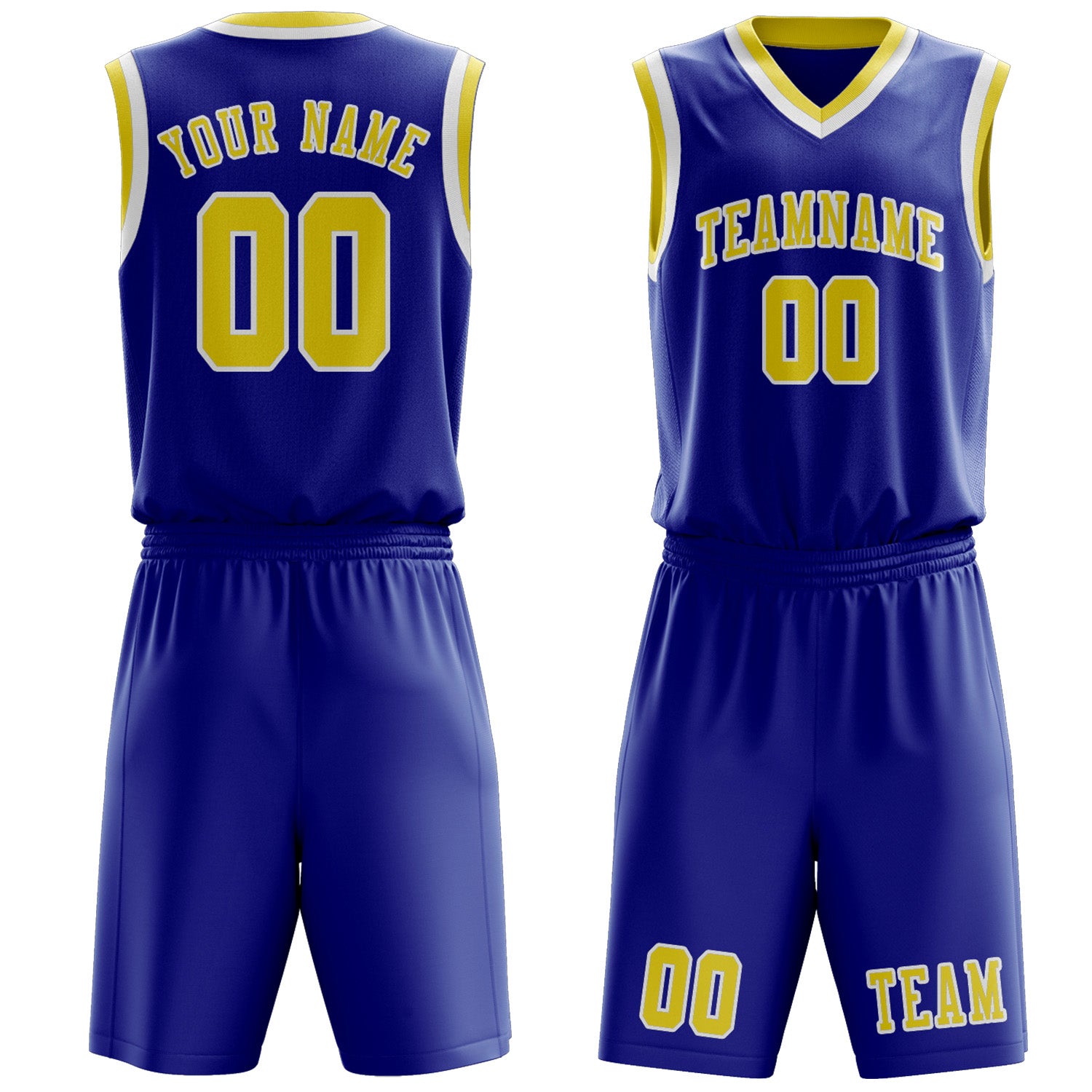 Benutzerdefiniertes Professionelles Himmelblau Blassgelb Basketballtrikot-Set