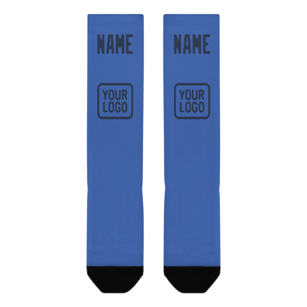 Maßgeschneidertes Himmelblau Marineblau Kniestrümpfe