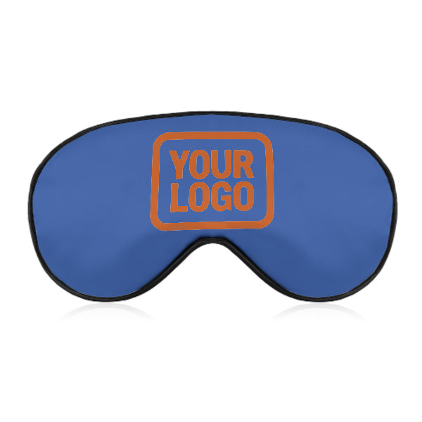 Maßgeschneidertes Himmelblau Orange Schlafmaske