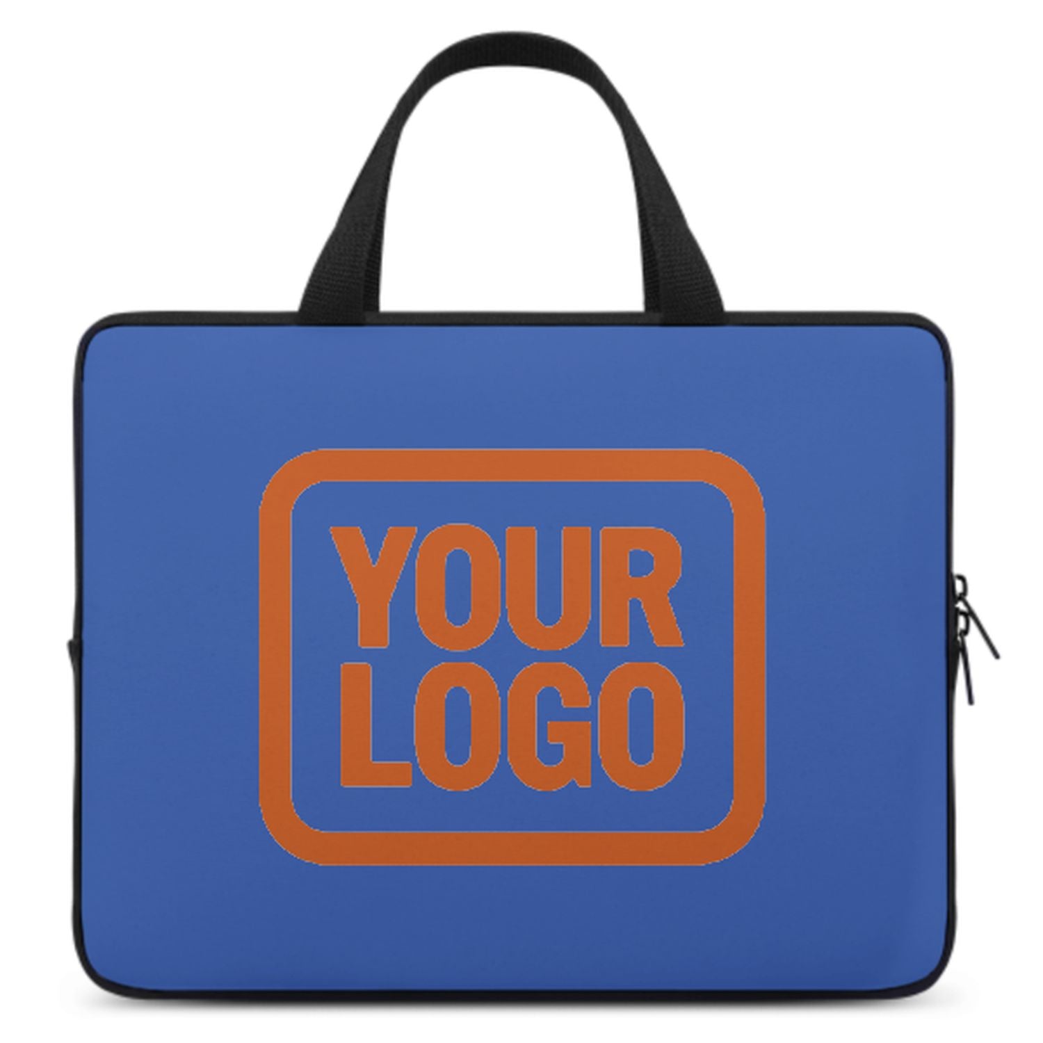 Maßgeschneidertes Himmelblau Orange Laptop Tasche