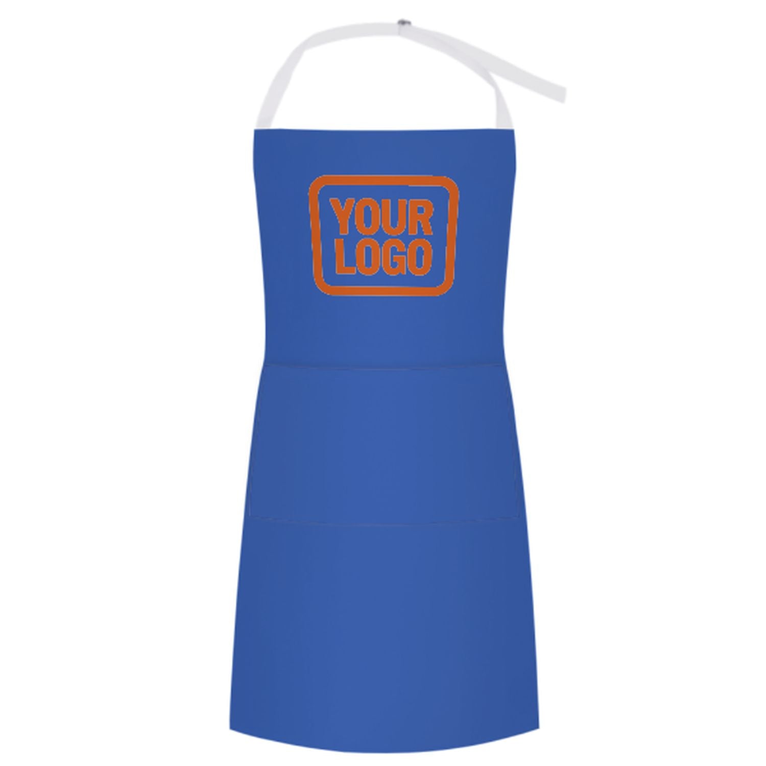 Maßgeschneidertes Himmelblau Orange Schürze