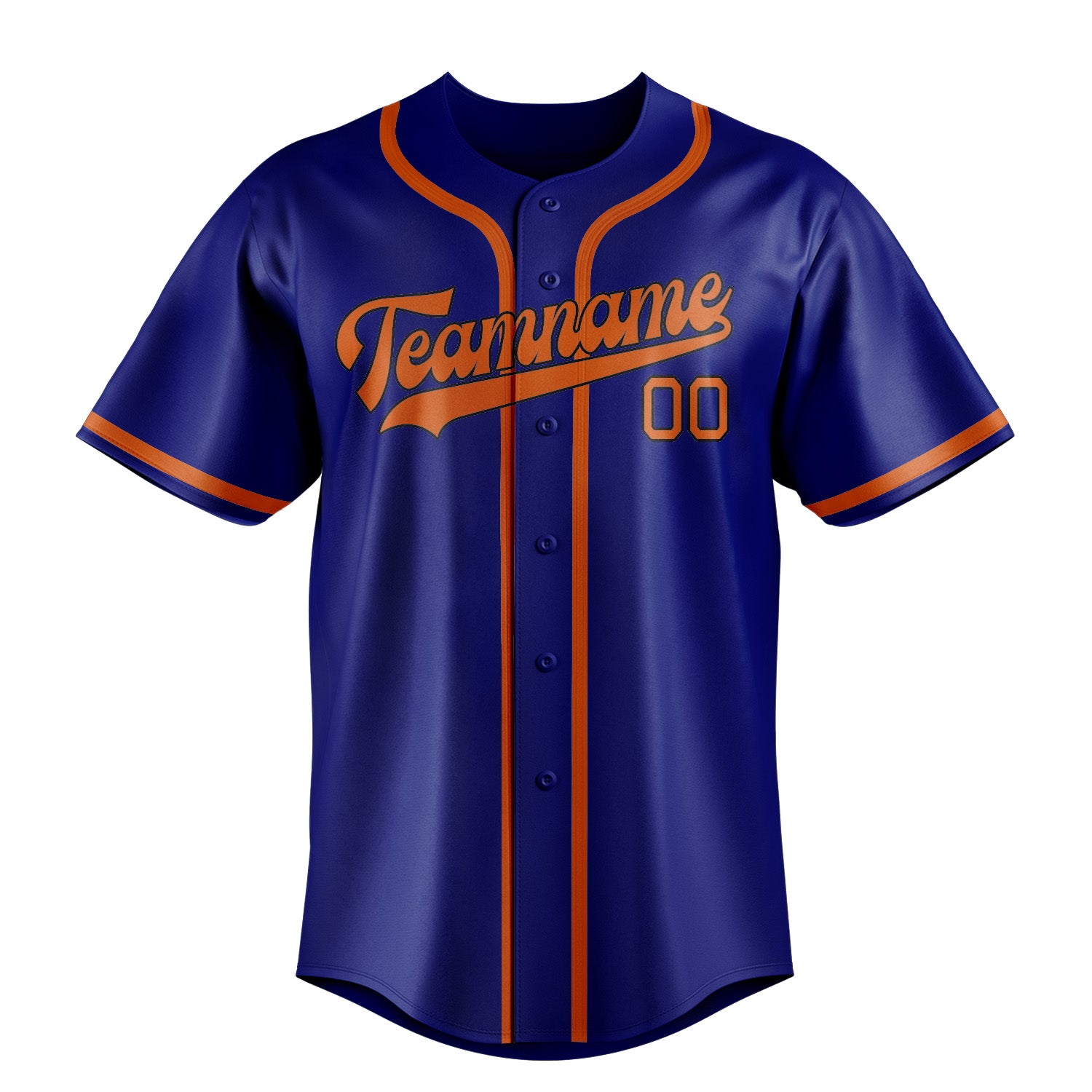 Benutzerdefiniertes Professionelles Himmelblau Orange Baseballtrikot