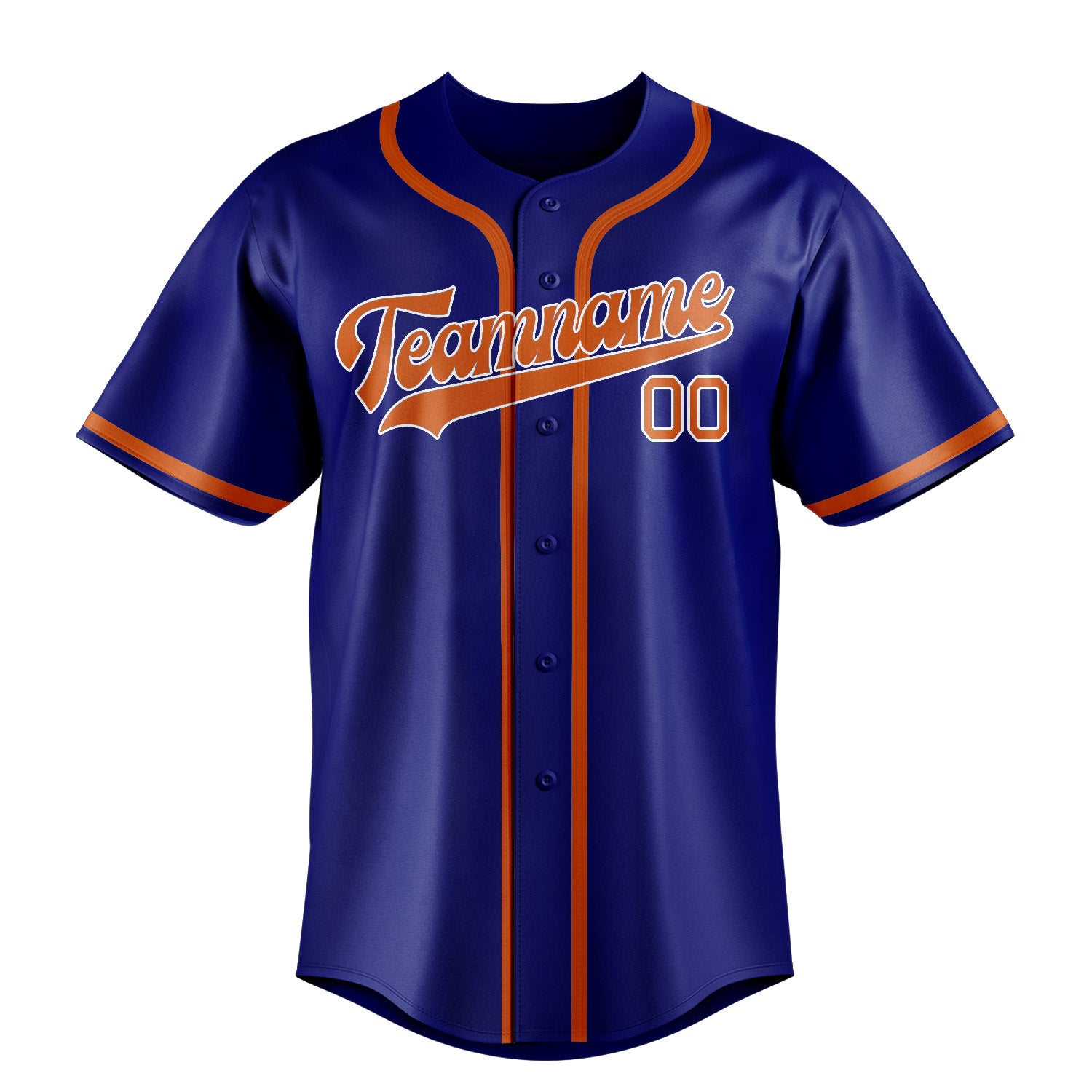 Benutzerdefiniertes Professionelles Himmelblau Orange Baseballtrikot