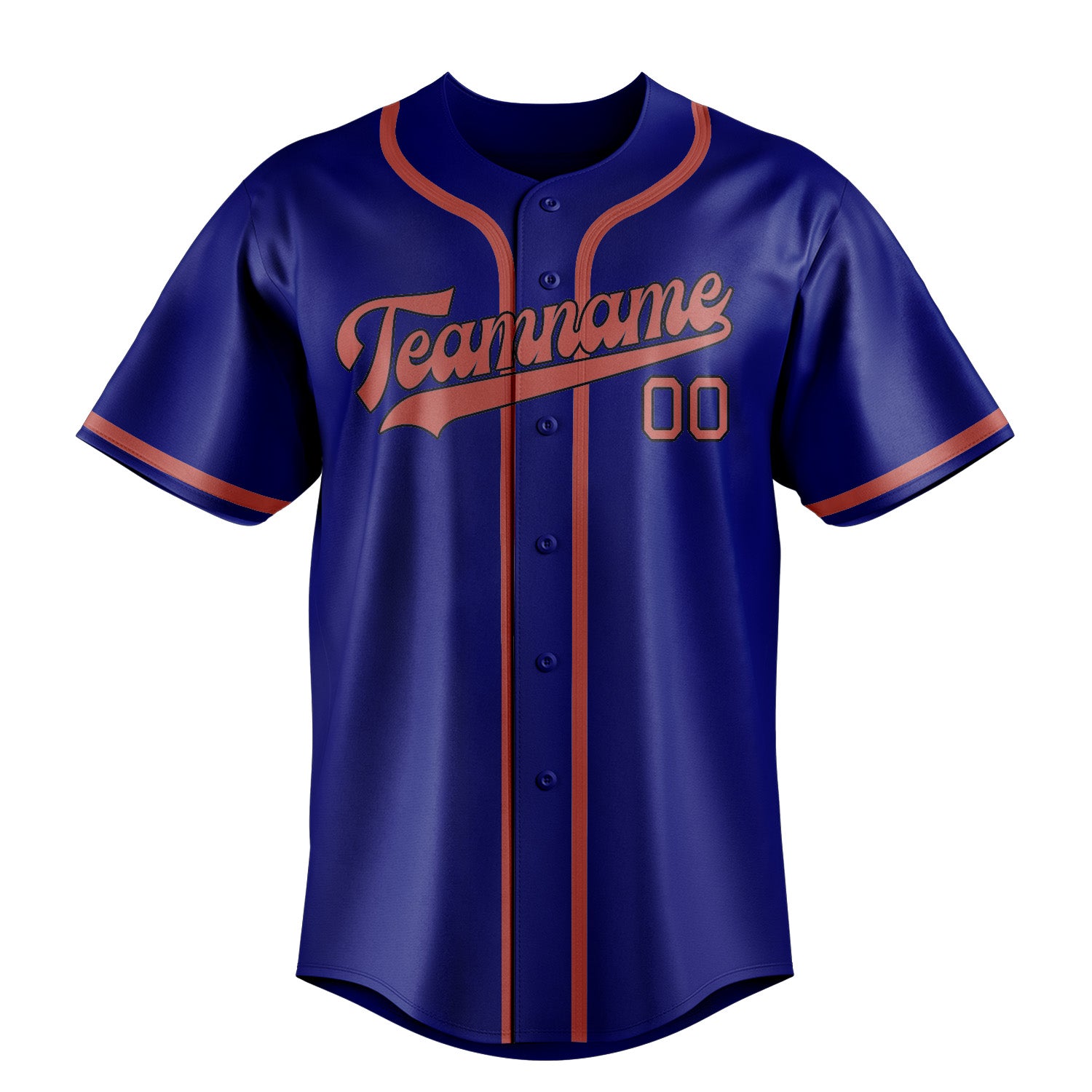 Benutzerdefiniertes Professionelles Himmelblau Kupferrose Baseballtrikot