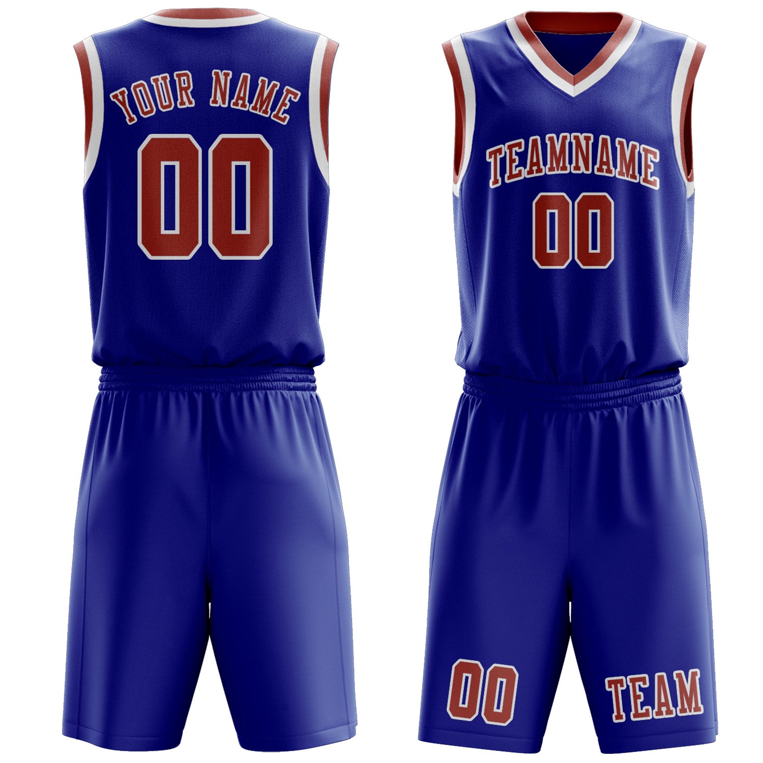 Benutzerdefiniertes Professionelles Himmelblau Kupferrose Basketballtrikot-Set