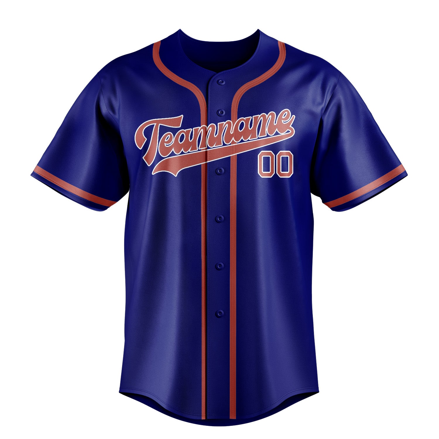 Benutzerdefiniertes Professionelles Himmelblau Kupferrose Baseballtrikot