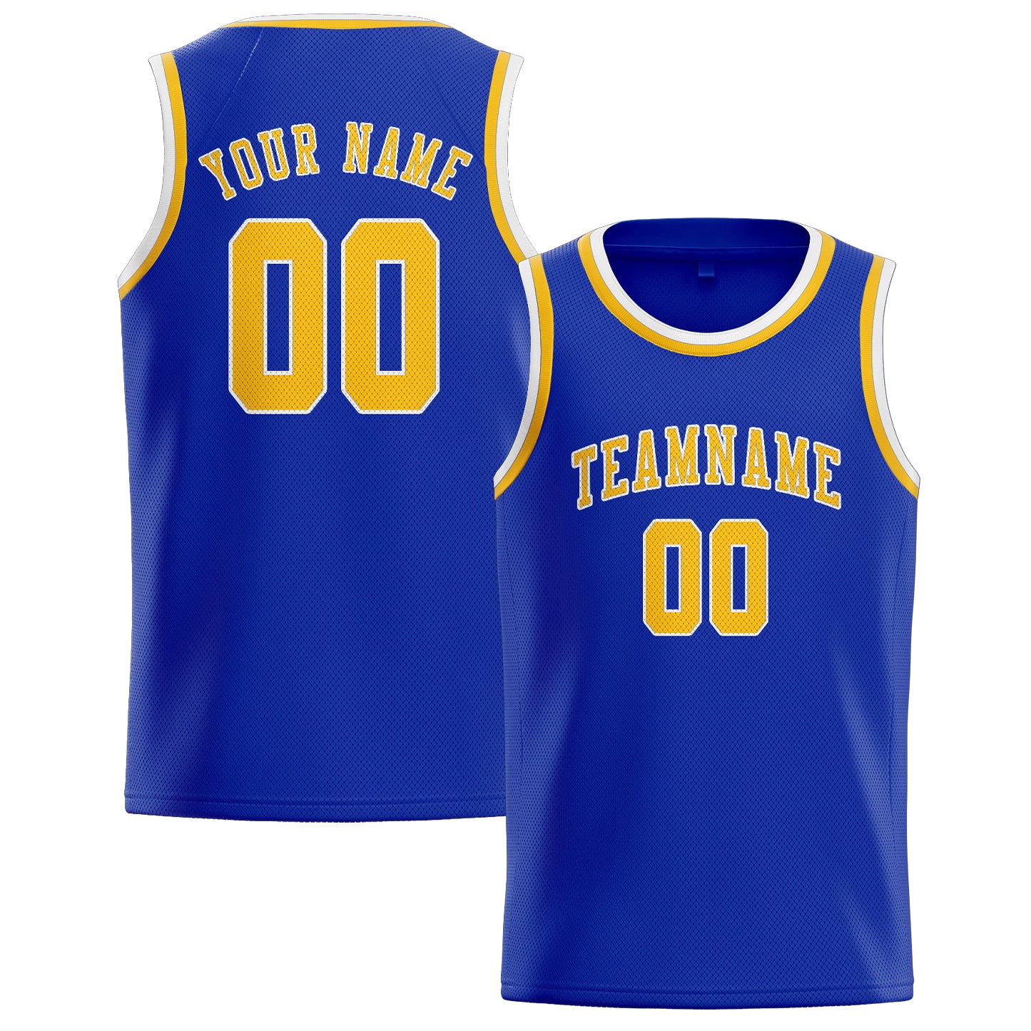 Benutzerdefiniertes Professionelles Himmelblau Gold Basketballtrikot