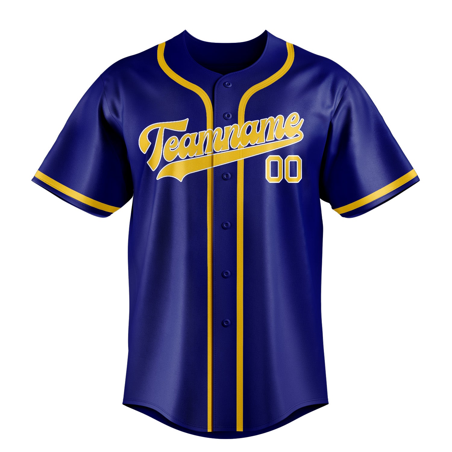 Benutzerdefiniertes Professionelles Himmelblau Gold Baseballtrikot