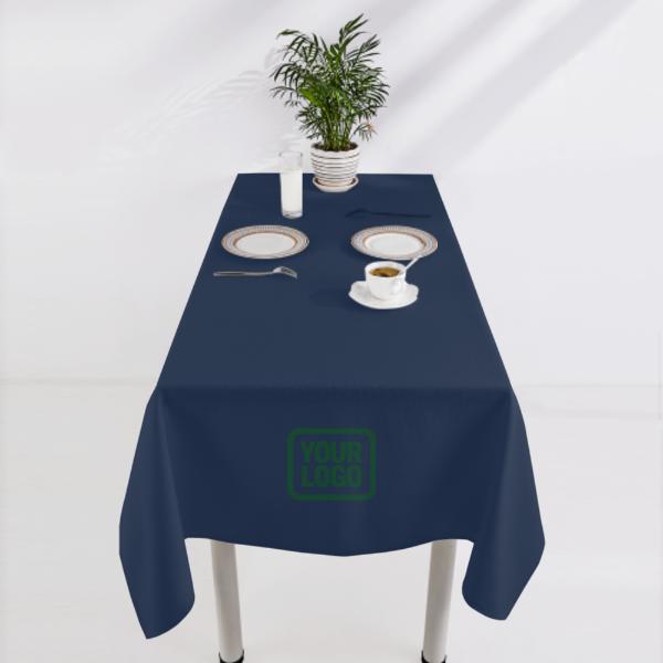 Tovaglia quadrata su misura blu navy verde oliva scuro