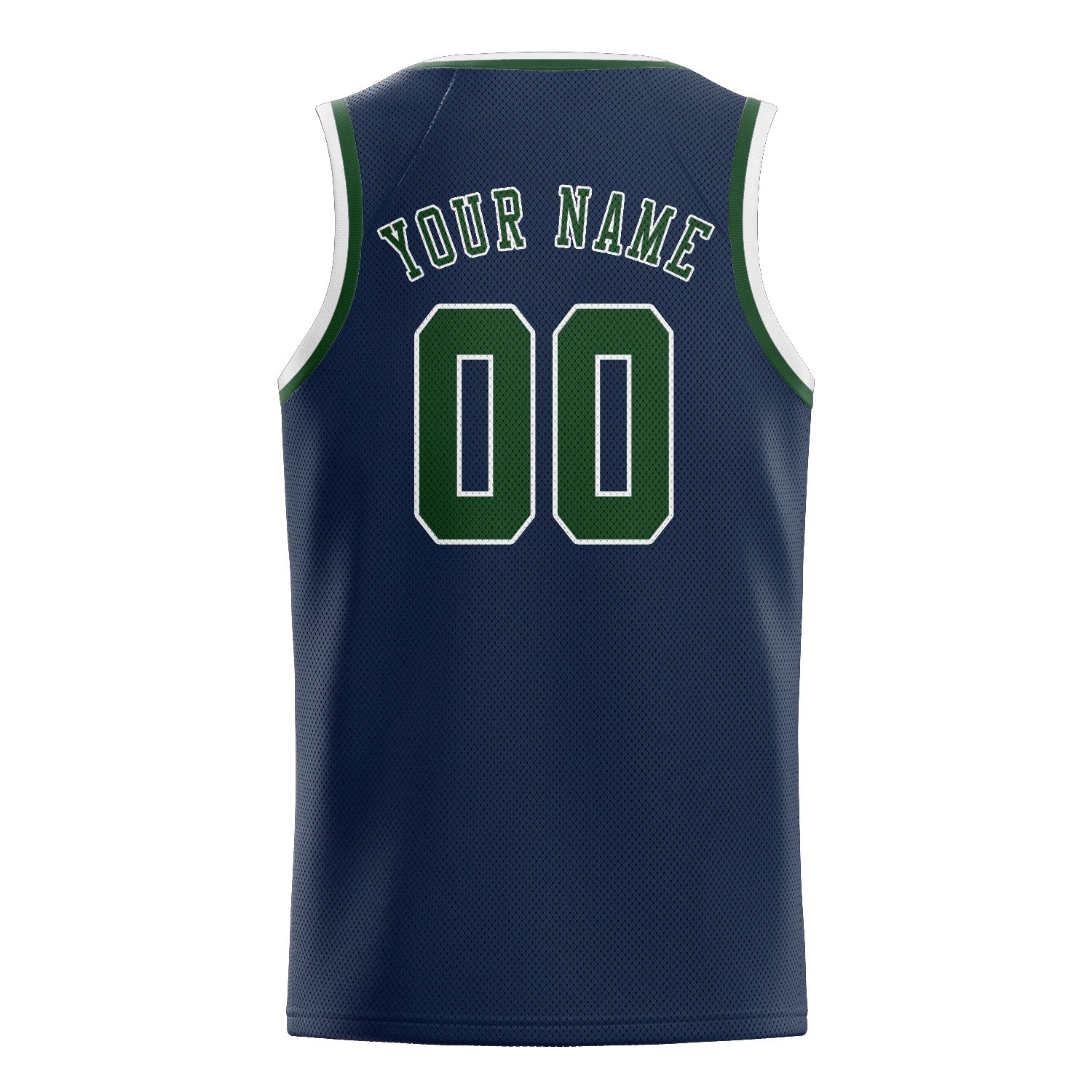 Benutzerdefiniertes Professionelles Marineblau Tannengrün Basketballtrikot