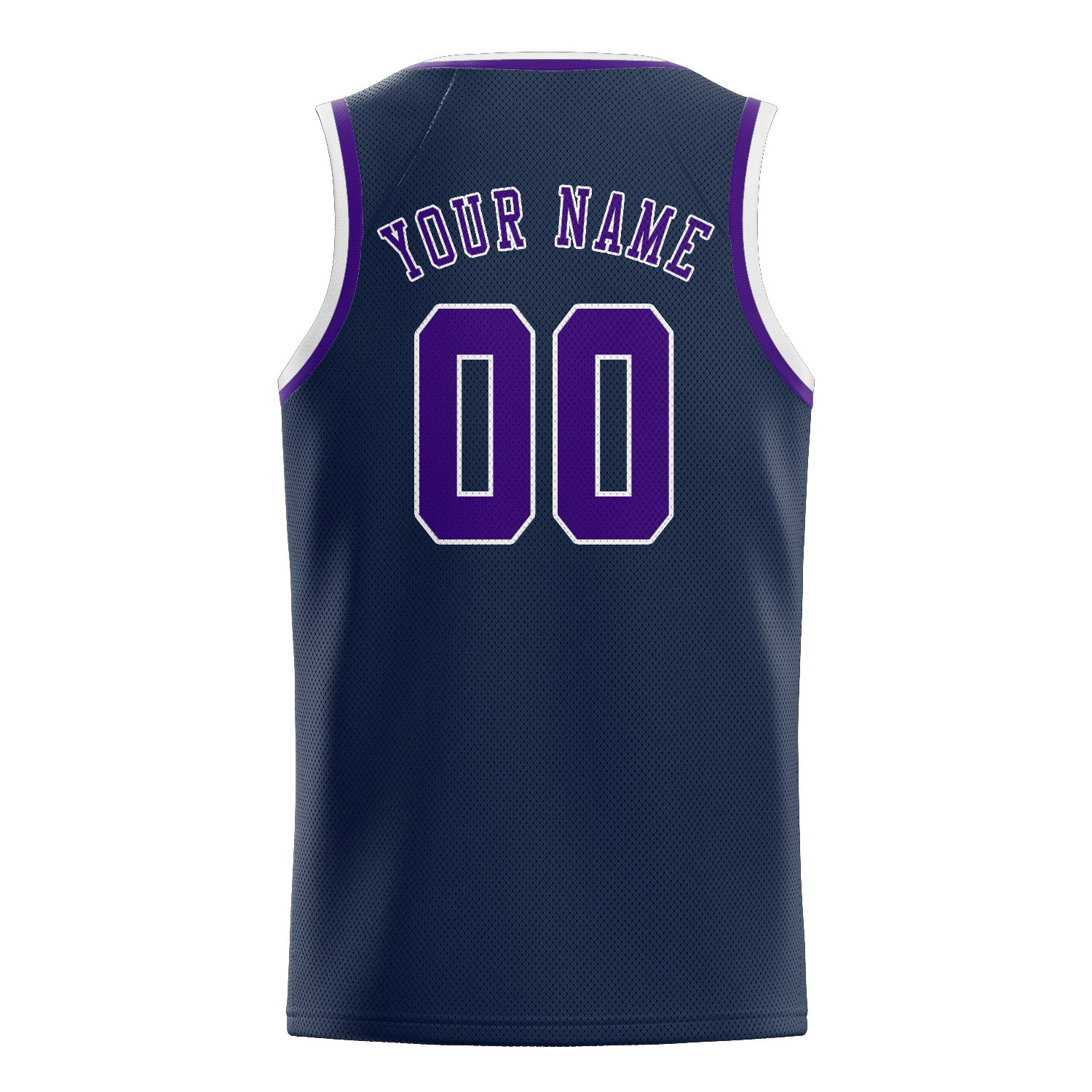 Benutzerdefiniertes Professionelles Marineblau Lila Basketballtrikot
