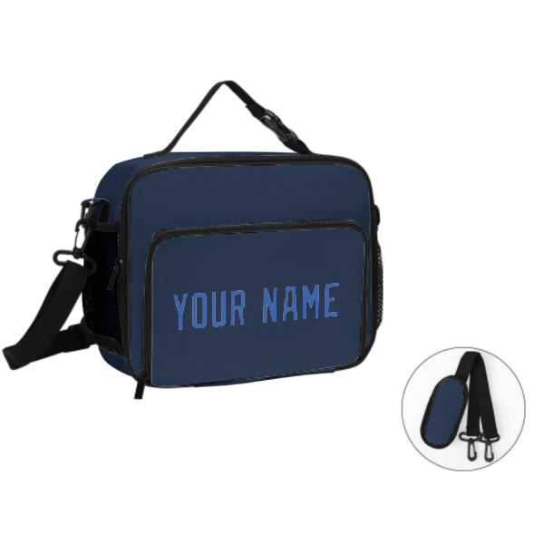 Maßgeschneidertes Marineblau Sky Blue Lunch-Tasche