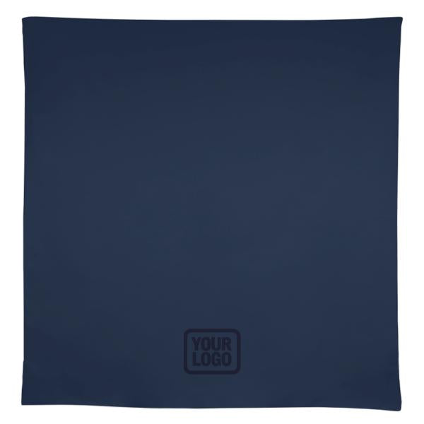 Tovaglia quadrata blu navy e blu cielo personalizzata
