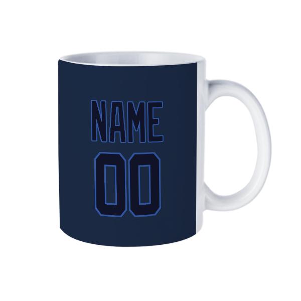 Tazza personalizzata blu navy acciaio blu