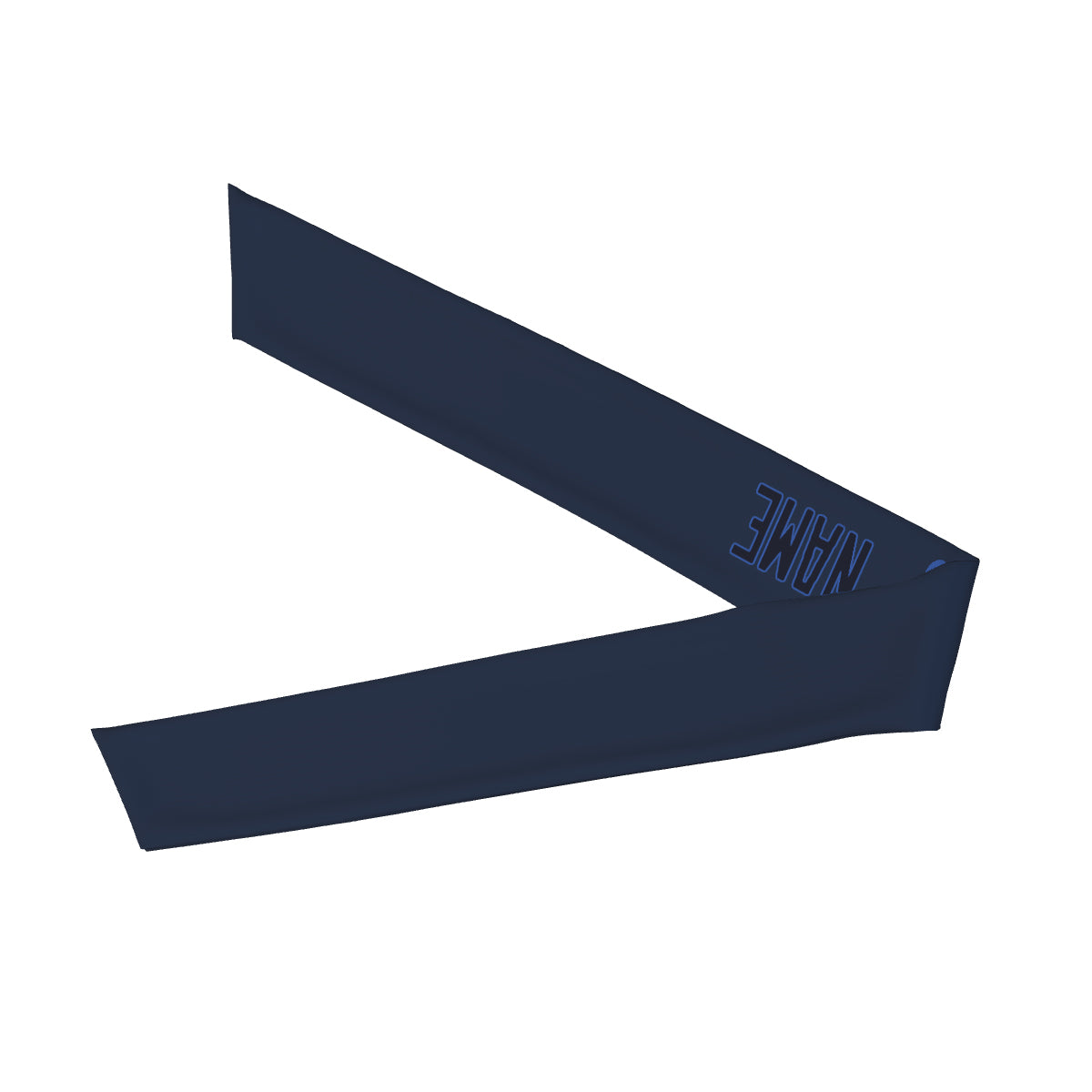 Maßgeschneidertes Marineblau Stahlblau Stirnband