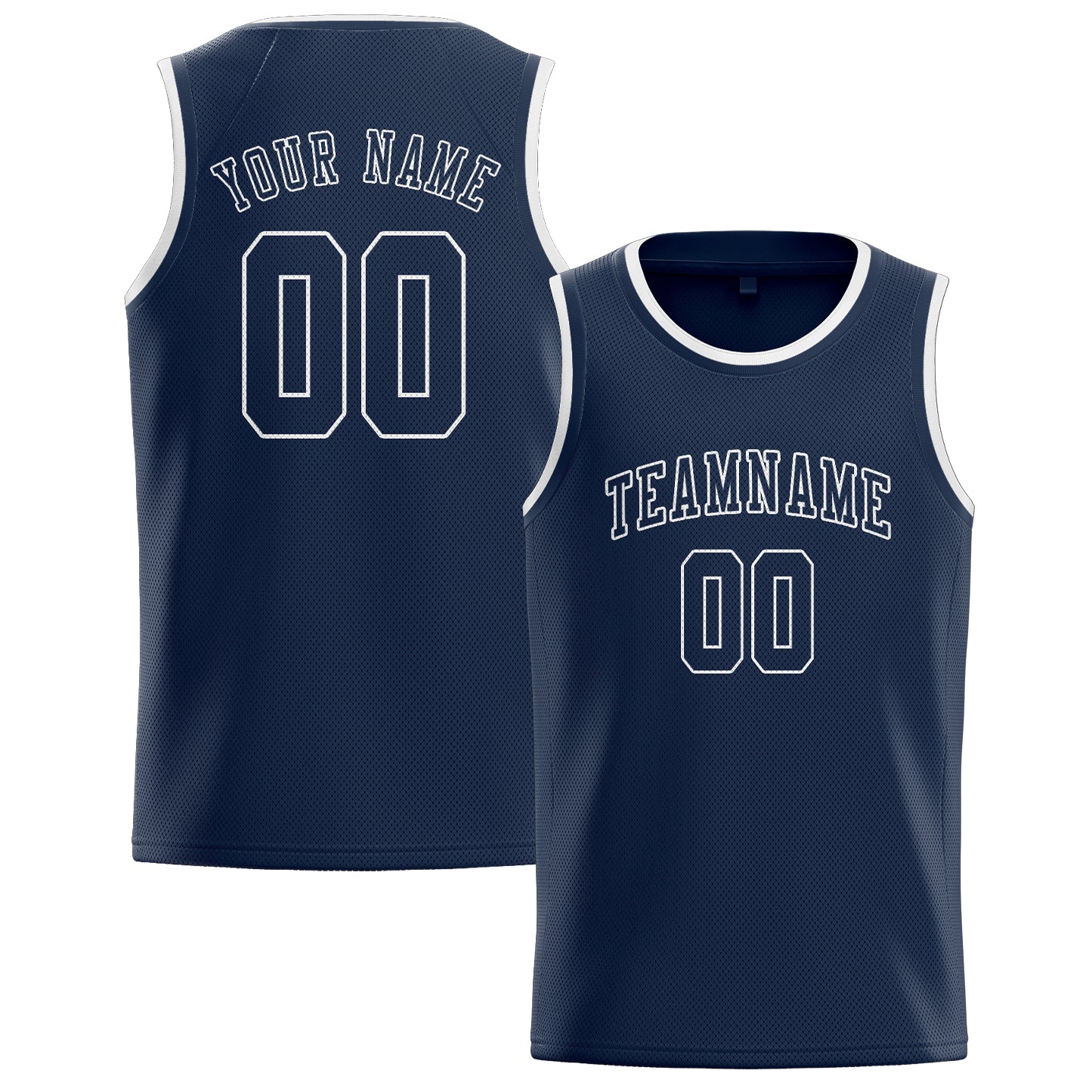 Benutzerdefiniertes Professionelles Marineblau Marineblau Basketballtrikot