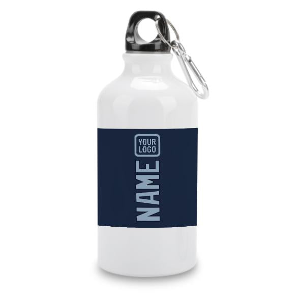 Maßgeschneidertes Marineblau Hellblau Sportflasche