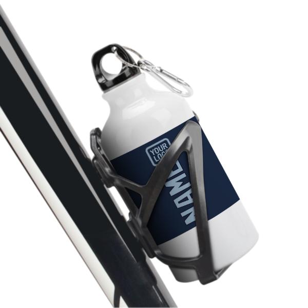 Maßgeschneidertes Marineblau Hellblau Sportflasche