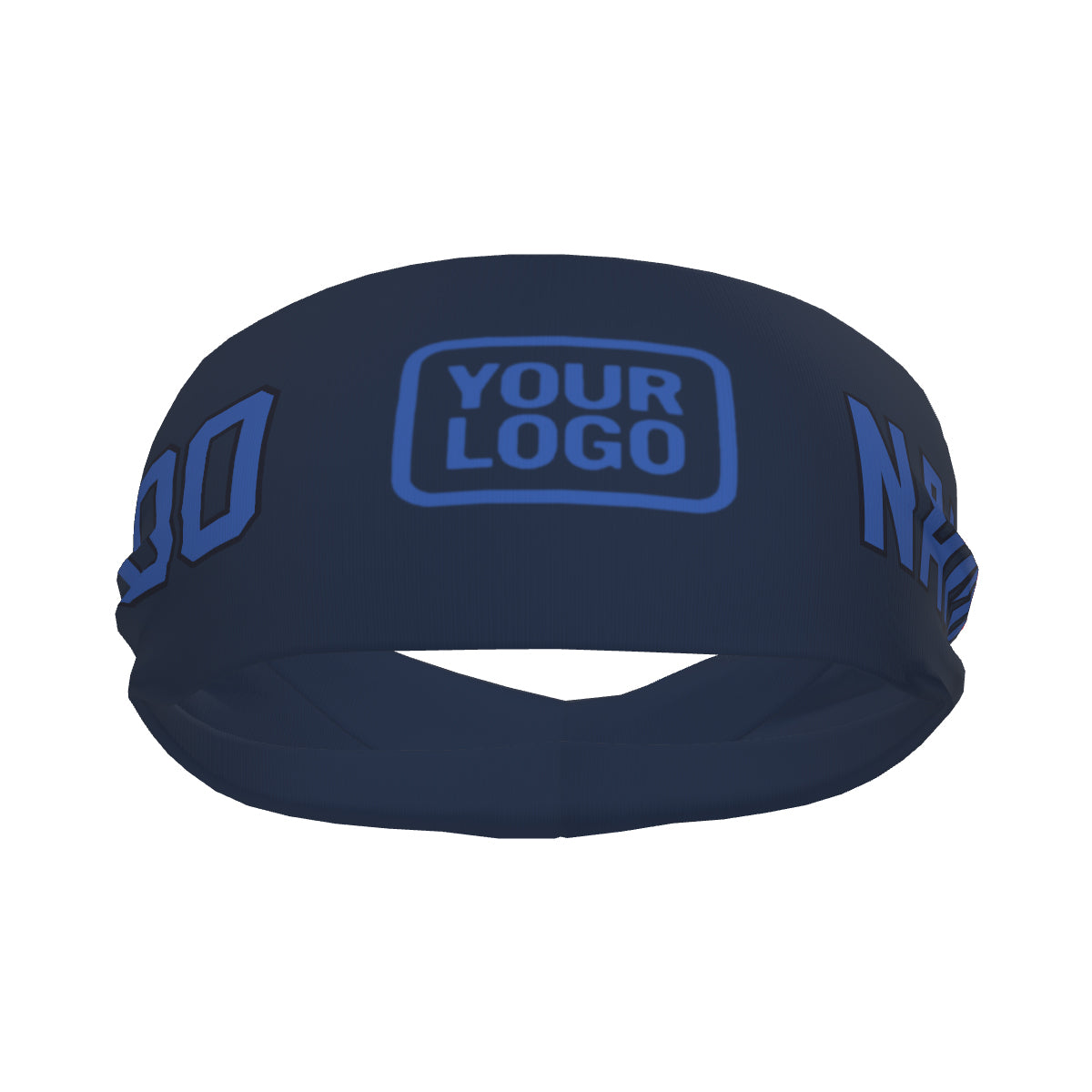 Maßgeschneidertes Marineblau Himmelblau Sport Stirnband