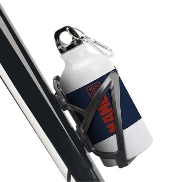 Maßgeschneidertes Marineblau Korallenrot Sportflasche