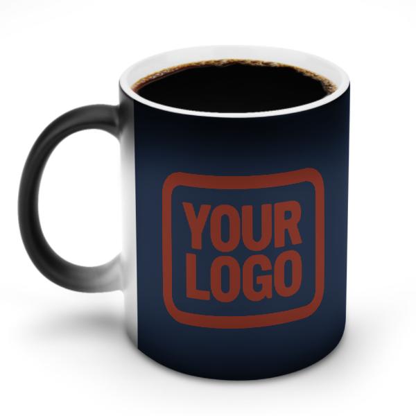 Tazza magica personalizzata blu navy corallo rosso