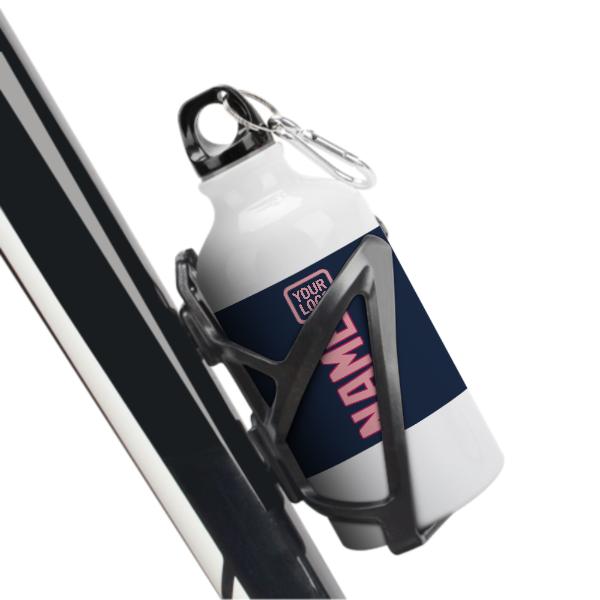 Maßgeschneidertes Marineblau Rosa Sportflasche