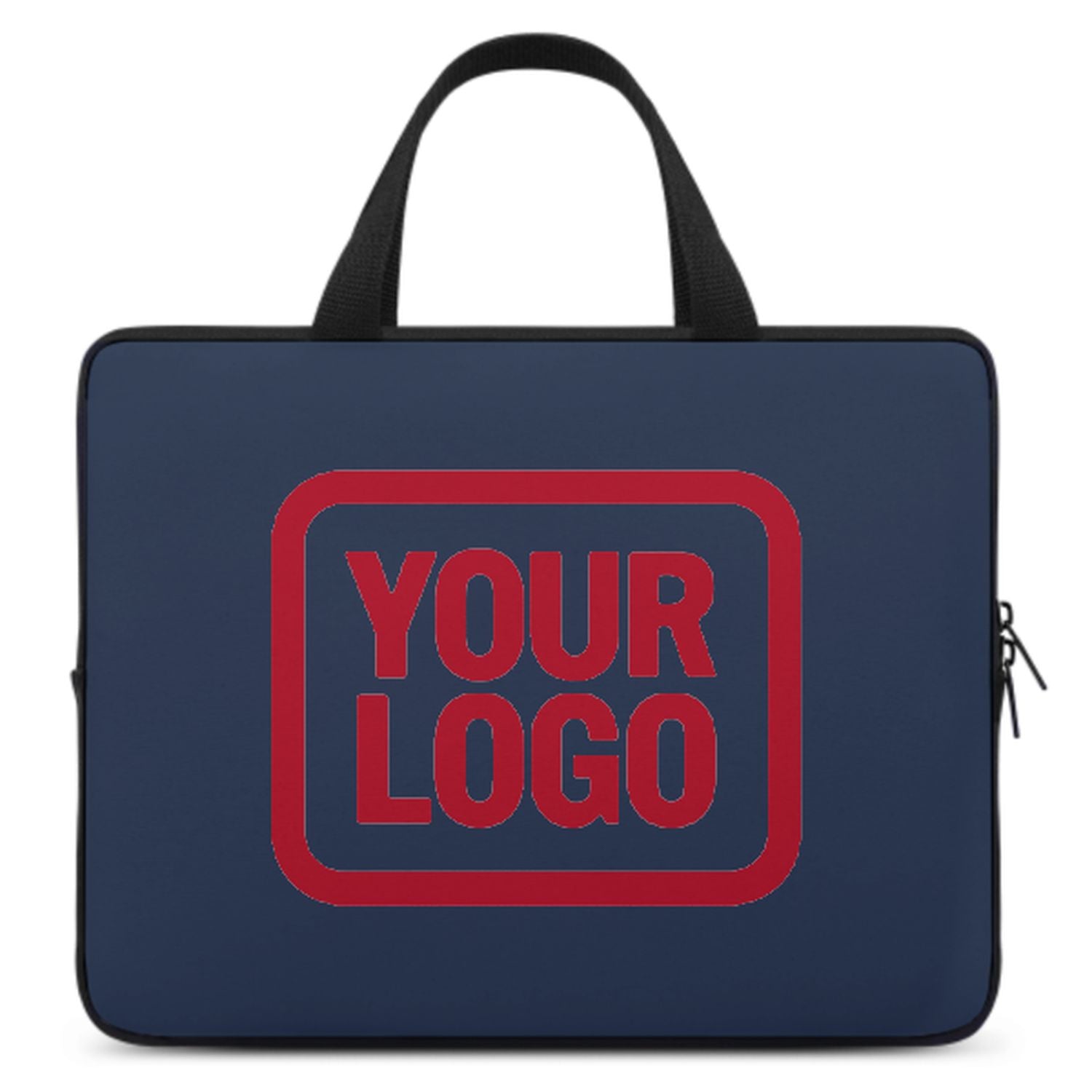 Maßgeschneidertes Marineblau Red Laptop Tasche