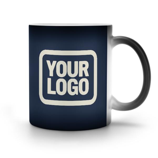 Tazza magica personalizzata blu navy beige