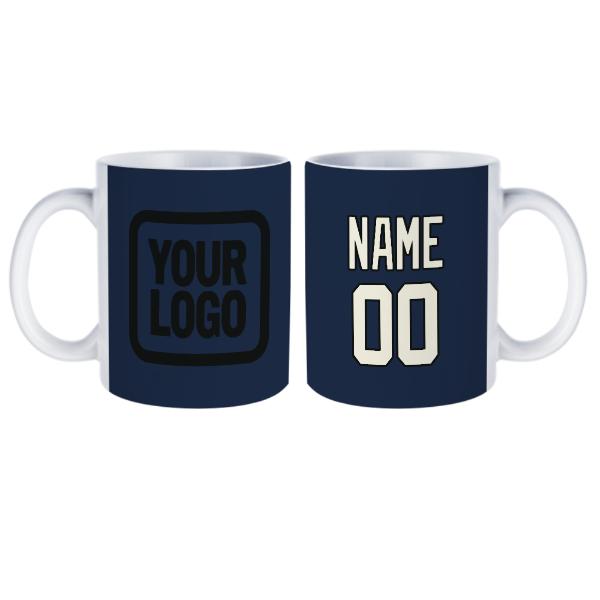 Tazza personalizzata blu navy beige